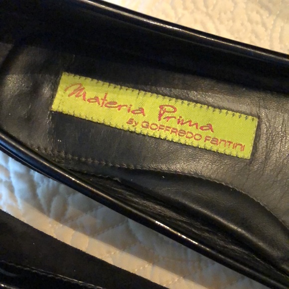 🇮🇹 Geoffredo Fantini Materia Prima suede & patent leather trim ballerina flats - Picture 5 of 10